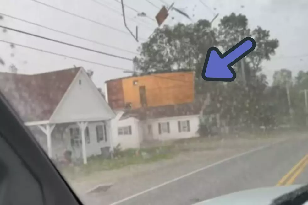 Watch the Roof of a Gorham Home Fly Through The Air During Wild Maine Storm